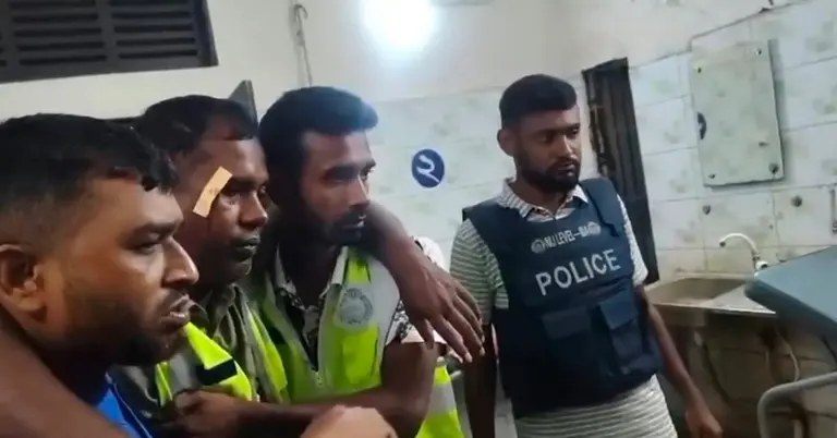 আহত পুলিশ সদস্য